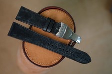 Handmade black Tudor strap Tudor band size 22/18 (can change size length)