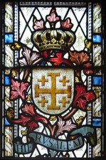 PLAQUE MÉTAL  vitrail église