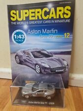 1/43 COLLECTION DE SUPERCARS PANINI - ASTON MARTIN ONE 77 VOITURE #12 + MAG