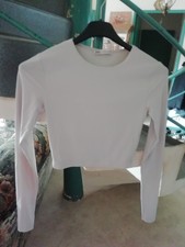 Tee-shirt Court Blanc Taille S