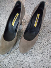 ♥ Escarpins pour femme Manas taille : 37 ; taupe ; daim véritable ; comme neufs ♥