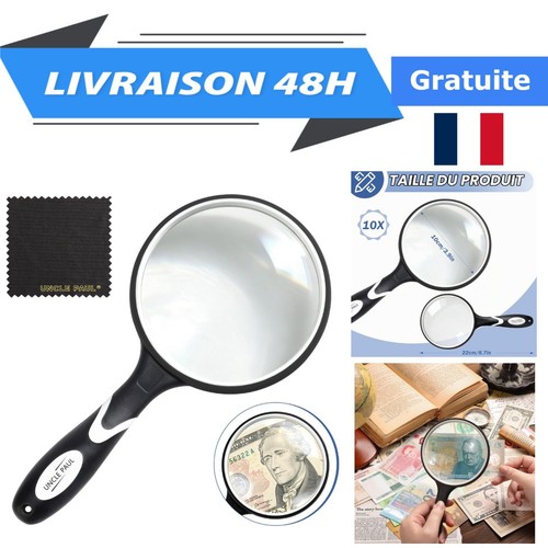 Loupe 10x manuelle grande - 10x,