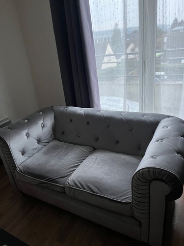 Canape deux places velour - canape,