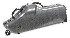 Etui Rigide pour Saxophone Baryton Housse Coffre Rembourrage Valise Roulettes