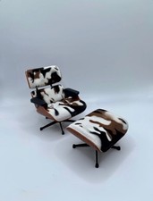 Reac Japan Eames Chair & Ottoman Miniature Cow Print