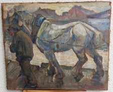 GRAND TABLEAU HUILE SUR TOILE