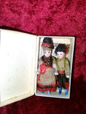Couple de Poupées Mignonnettes anciennes Lilliputien 6 cm