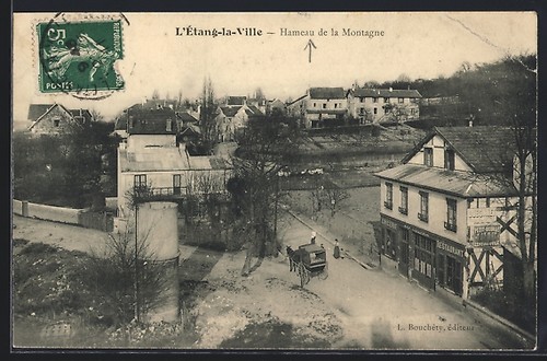 Cpa étang ville hameau - cpa, l´Étang-la-ville,