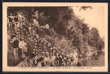 Old postcard Saint-Maurice, Au Banc de Sable, Le Toboggan 