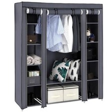 Armoire en tissu pliable avec Rob suspendu, placard de rangement pour vêtements