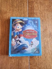 WALT DISNEY Pinocchio Édition Du 70ème Anniversaire Dvd+Blue Ray