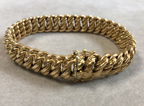 Superbe bracelet gourmette - superbe, or
