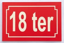 plaque pvc numero de rue ou de