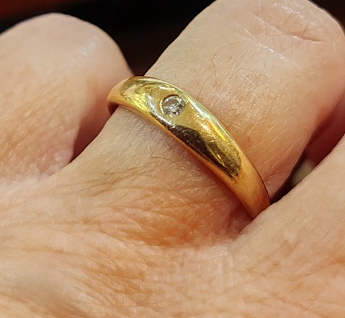 Bague jonc jaune carats - jonc,
