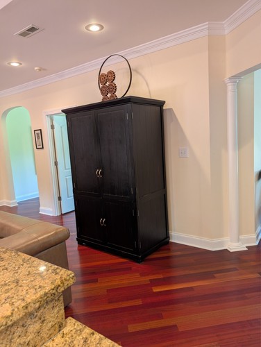 Solid wood armoire with - , 2