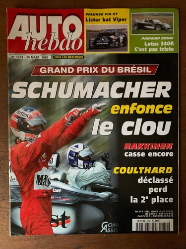 Auto hebdo 2000 gp - auto, du