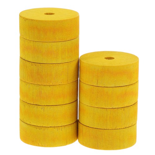 Pcs roues bois jouets - 10, en