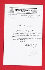 CE17-L.A.S-ROLAND-NEWSPAPER EDITOR-INDEPENDENCE-BELGIAN-1908