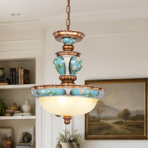 Vintage floral glass - in,