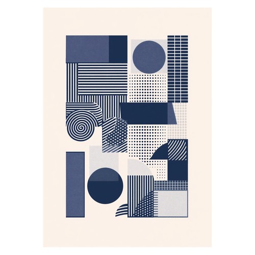 Affiche abstraite - affiche,