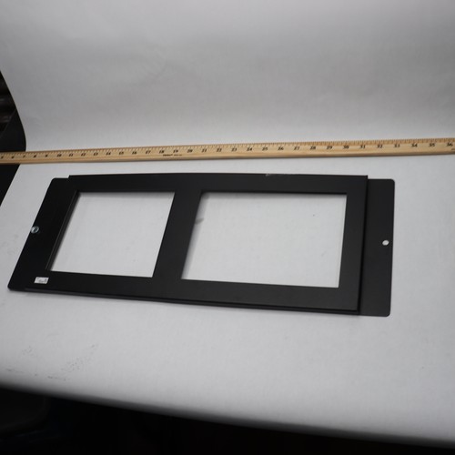 Hinged door open display port - display,