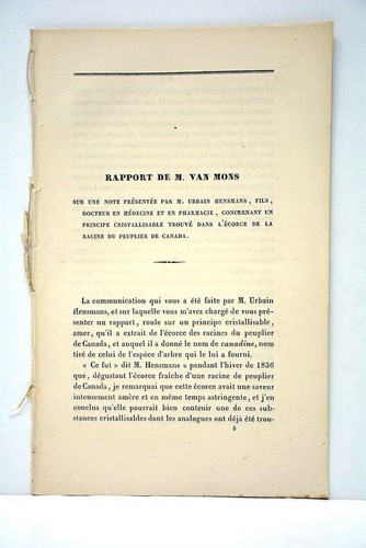 Van mons rapport sur écorce - rapport,