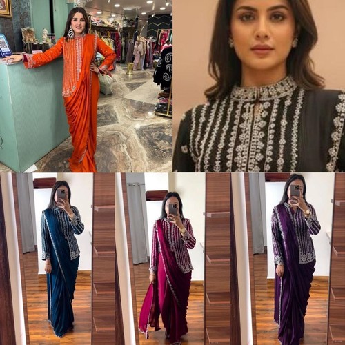 Saree chemisier readymade - chemisier,