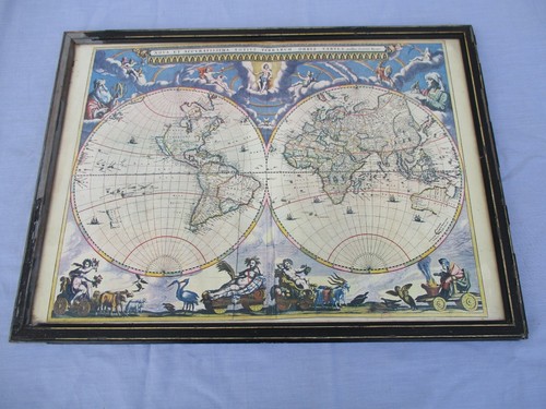 Ancien cadre tableau - tableau, atlas