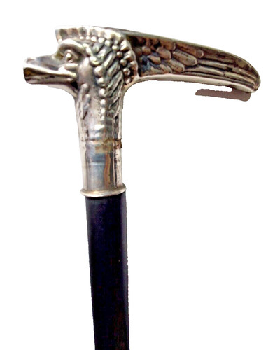 Canne marche pommeau en - de,