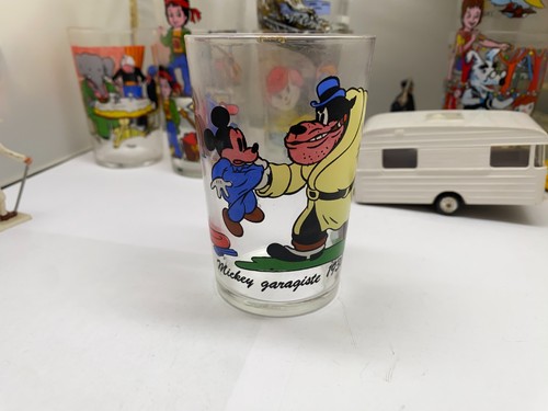 Ancien verre moutarde mickey - ancien,