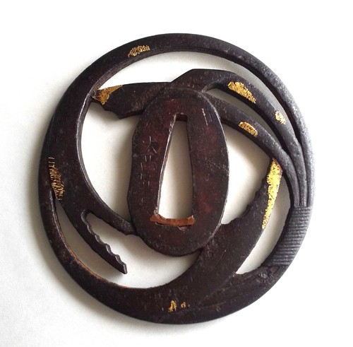 Garde mains tsuba ajouré - tsuba,