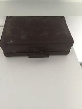 Vintage - Antique Brown Military Suitcase - Travel