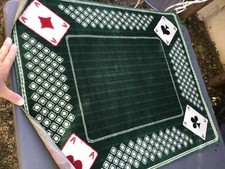 ancien tapis de jeu de cartes