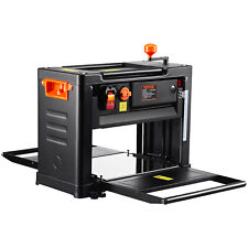 VEVOR Raboteuse à Bois Stationnaire Deux Vitesses Trois Lames 15 A 30,1x33 cm