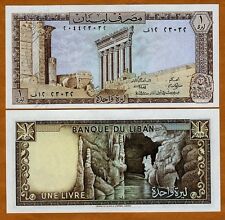 Lebanon, 1 Livre, 1980, Pick 61 (61c), UNC