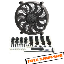 Derale 16212 12" H.O. Single RAD Pusher/Puller Fan with Premium Mount Kit