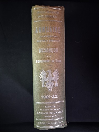 Indicateur fournier 1921 1922 - indicateur, 1921-1922