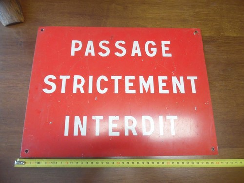 Panneau plaque vintage - panneau,