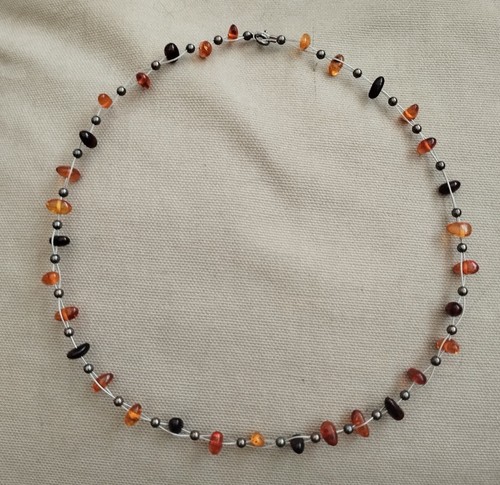 Collier perles argent - perles,