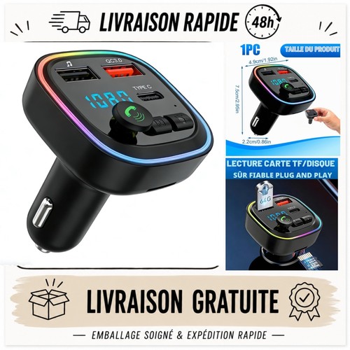 Transmetteur bluetooth - fm,