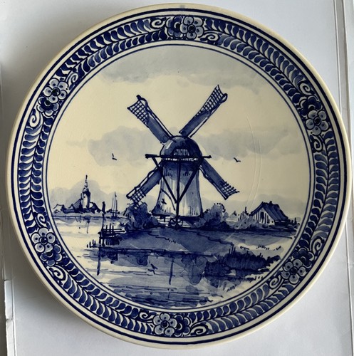 Assiette delft bleu delfts - assiette, de