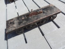 J de P or other brands. Chassis, sheet metal wheels, brass sprockets floor train
