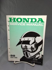 1988 Honda NX125 NX 125  Original Service Repair Shop Manual Book 61ky700