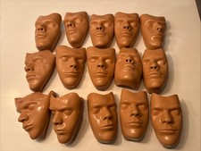 Lot 15 visage mannequin Adulte