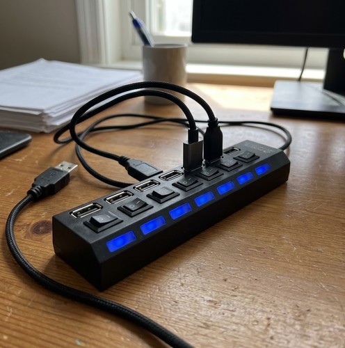Hub usb exsys - noir, –