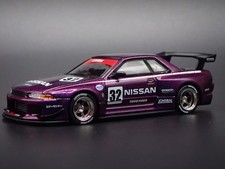 1989-1994 NISSAN SKYLINE GTR R32 JONSIBAL PURPLE 1:64 SCALE DIECAST MODEL CAR