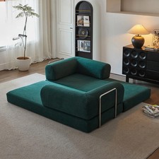 Canapé-lit Teddy sofa 180cm, Canapé velour convertible moderne, Couleur au choix