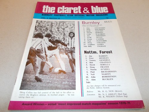 Burnley nottingham forest - burnley, v