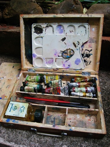 Boîte peintre anc - boÎte, de