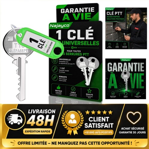 Clé passe partout ptt t10 - passe-partout,